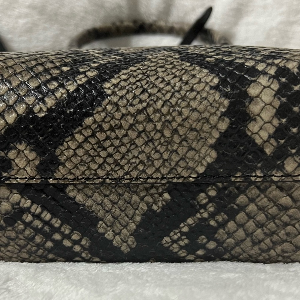 Coach Python-Print Top-Handle Satchel in Neutral … - image 4